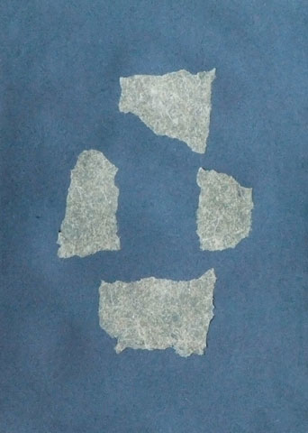 Spargelpapier auf Papier aus Jeans 1